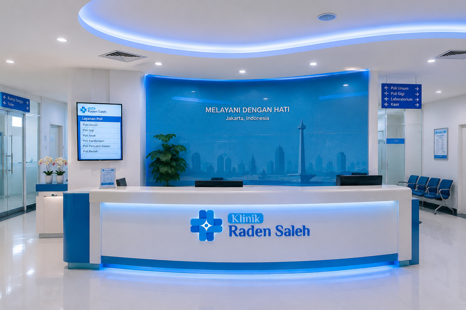 Meja Recepsionis Klinik Raden Saleh